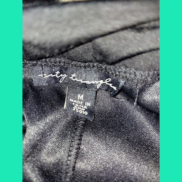 Black & Sparkly Sequence City Triangles Club Dress - Picture 2 of 2